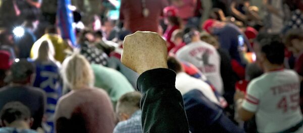 Подигнута песница на протесту у Америци - Sputnik Србија