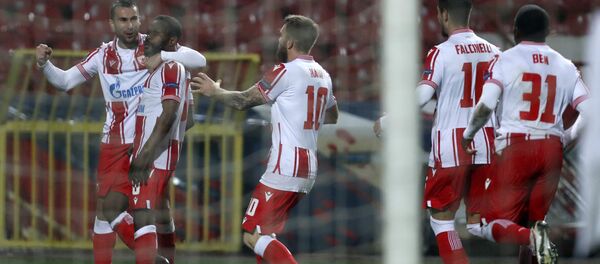 Utakmica Crvena zvezda Gent u Beogradu Utakmica Crvena zvezda Gent u Beogradu - Sputnik Srbija