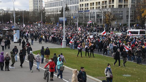 Protesti pristalica beloruske opozicije u Minsku - Sputnik Srbija