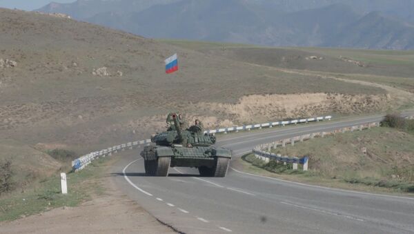 Конвој руских мировњака у Карабаху - Sputnik Србија