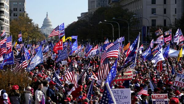 Протест Марш милиона у Вашингтону у знак подршке Доналду Трампу - Sputnik Србија