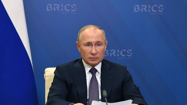 Руски председник Владимир Путин на самиту БРИКС-а - Sputnik Србија