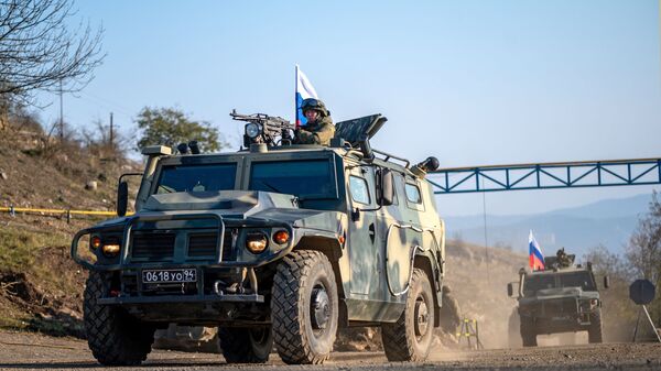 Војна техника руских мировних снага у Нагорно-Карабаху - Sputnik Србија