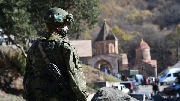 Руске мировне снаге обезбеђују манастир Дадиванк у Нагорно-Карабаху - Sputnik Србија