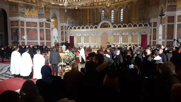 Hram Svetog Save uoči sahrane patrijarha Irineja. - Sputnik Srbija