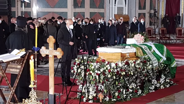 Gradonačelnik Beograda Zoran Radojičić na sahrani patrijarha Irineja. - Sputnik Srbija