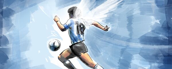 Dijego Maradona, ilustracija Dijego Maradona, ilustracija - Sputnik Srbija