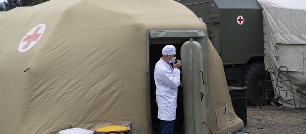 Poljska bolnica ruskih mirovnih snaga u Nagorno-Karabahu - Sputnik Srbija