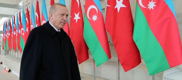 Predsednik Turske Redžep Tajip Erdogan u Bakuu - Sputnik Srbija