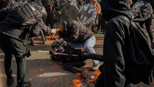 Сукоби на протестима у Вашингтону - Sputnik Србија
