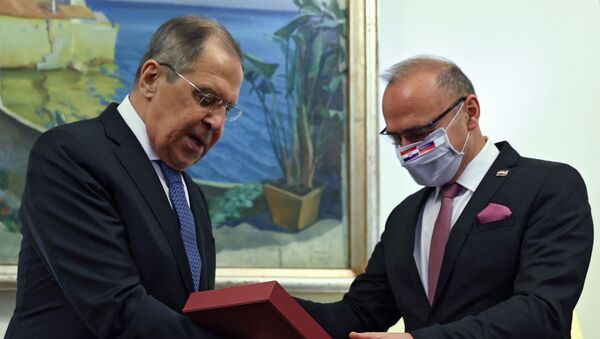 Ruski ministar spoljnih poslova Rusije Sergej Lavrov u Hrvatskoj - Sputnik Srbija