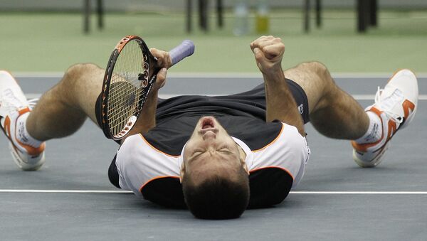 Виктор Троицки након освајања прве титуле у каријери, у Москви 2010. - Sputnik Србија