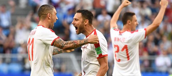 Александар Коларов, Душко Тошић и Немања Матића; Србија на Мундијалу у Русији Александар Коларов, Душко Тошић и Немања Матића; Србија на Мундијалу у Русији - Sputnik Србија