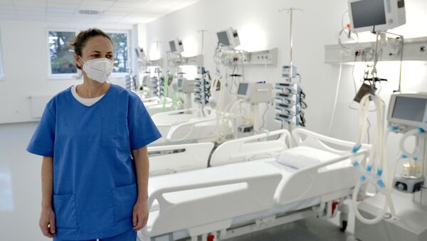 Odeljenje intenzivne nege u novoj kovid bolnici u Kruševcu - Sputnik Srbija