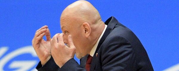 Тренер КК Црвена звезда Саша Обрадовић незадовољан игром свог тима на мечу против Зенита - Sputnik Србија