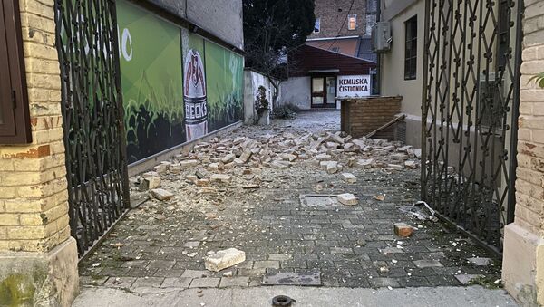 Zemljotres u Hrvatskoj, oštećenja u Sisku - Sputnik Srbija