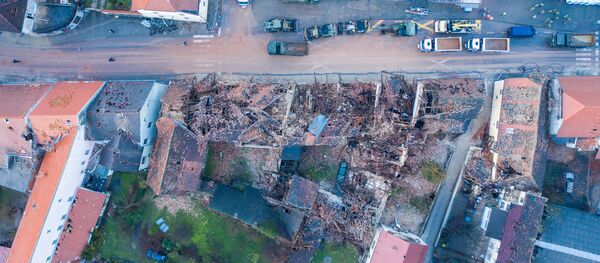 Petrinja posle zemljotresa Petrinja posle zemljotresa - Sputnik Srbija