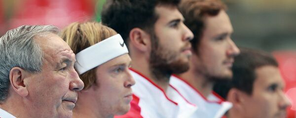 Андреј Рубљов, Карен Хачанов и Данил Медведев - Sputnik Србија