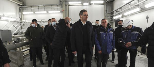 Александар Вучић на отварању гасовода Александар Вучић на отварању гасовода - Sputnik Србија