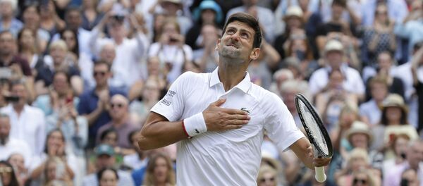 Новак Ђоковић на Вимблдону 2019. године Новак Ђоковић на Вимблдону 2019. године - Sputnik Србија