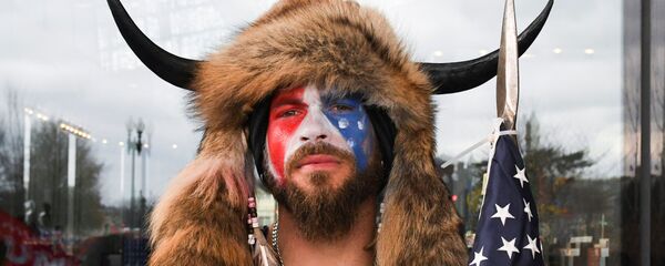 Pristalica Donalda Trampa na protestima u Vašingtonu - Sputnik Srbija