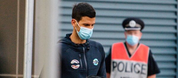 Новак Ђоковић по доласку у Аустралију 2021. - Sputnik Србија