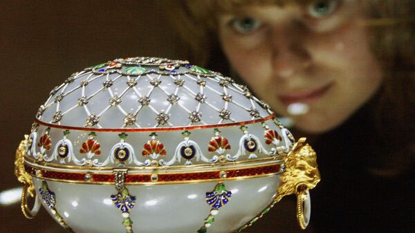 Imperatorsko Uskršnje jaje, Karl Faberže Renesans, poklon imperatora Aleksandra III supruzi Mariji Fjodorovnoj  - Sputnik Srbija