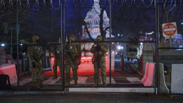 Trupe Nacionalne garde pojačavaju zonu bezbednosti na brdu Kapitol u Vašingtonu - Sputnik Srbija