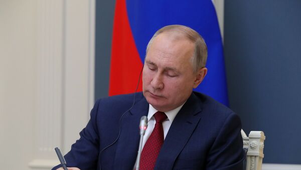 Председник Русије Владимир Путин на Међународном економском форуму у Давосу - Sputnik Србија