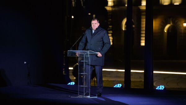 Milorad Dodik na svečanom otkrivanju spomenika Stefanu Nemanji - Sputnik Srbija