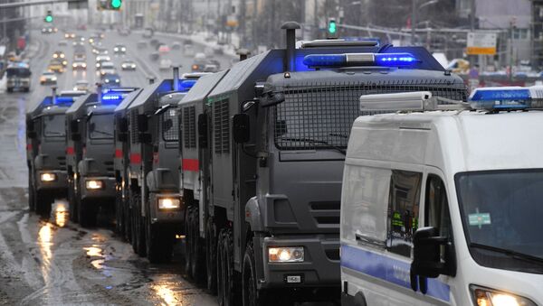 Специјална возила полиције у Москви - Sputnik Србија