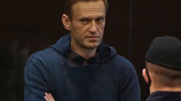 Ruski opozicionar Aleksej Navaljni tokom suđenja u Moskvi - Sputnik Srbija