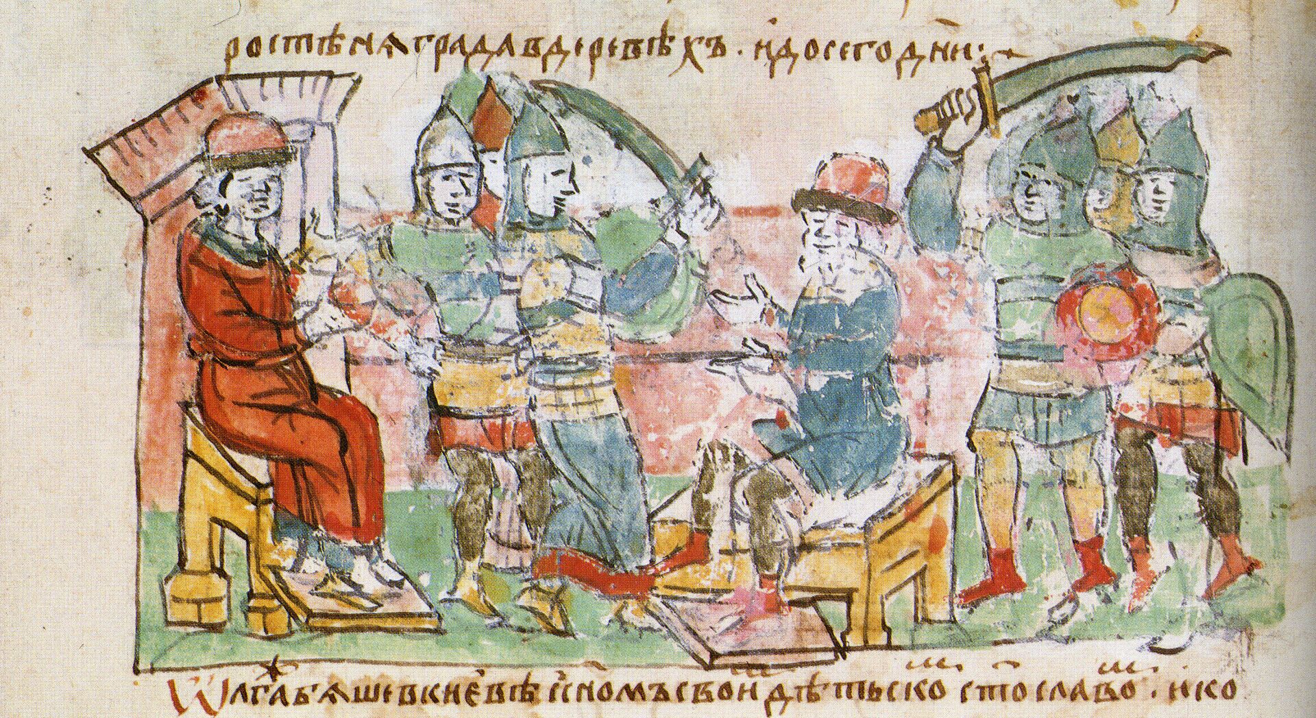 Svaki muškarac nosi sekiru, mač i nož: Svedočanstva arapskih putopisaca o drevnoj Rusiji - Sputnik Srbija, 1920, 24.02.2021