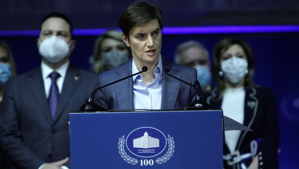 Премијерка Србије Ана Брнабић представила 100 дана рада Владе - Sputnik Србија