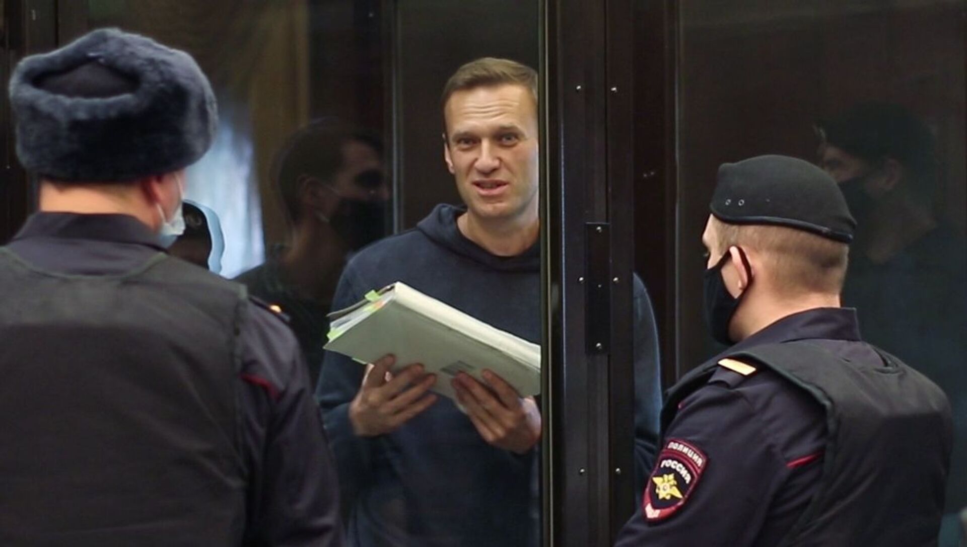 Ruski opozicionar Aleksej Navaljni tokom suđenja u Moskovskom gradskom sudu - Sputnik Srbija, 1920, 09.06.2021