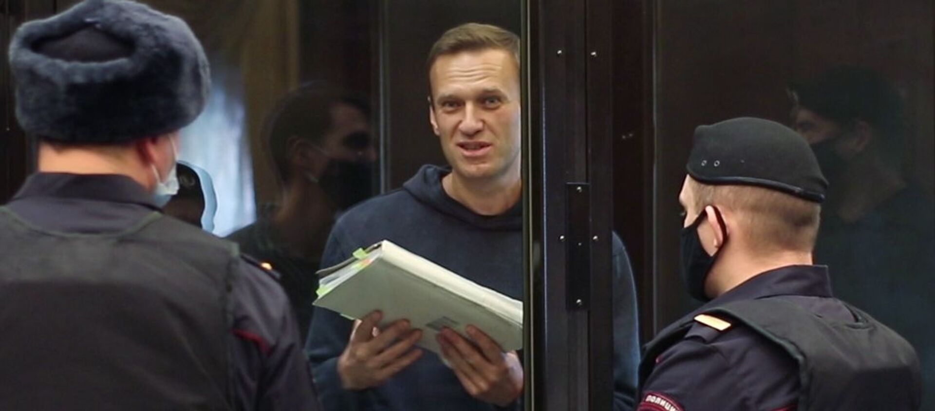 Ruski opozicionar Aleksej Navaljni tokom suđenja u Moskovskom gradskom sudu - Sputnik Srbija, 1920, 09.06.2021