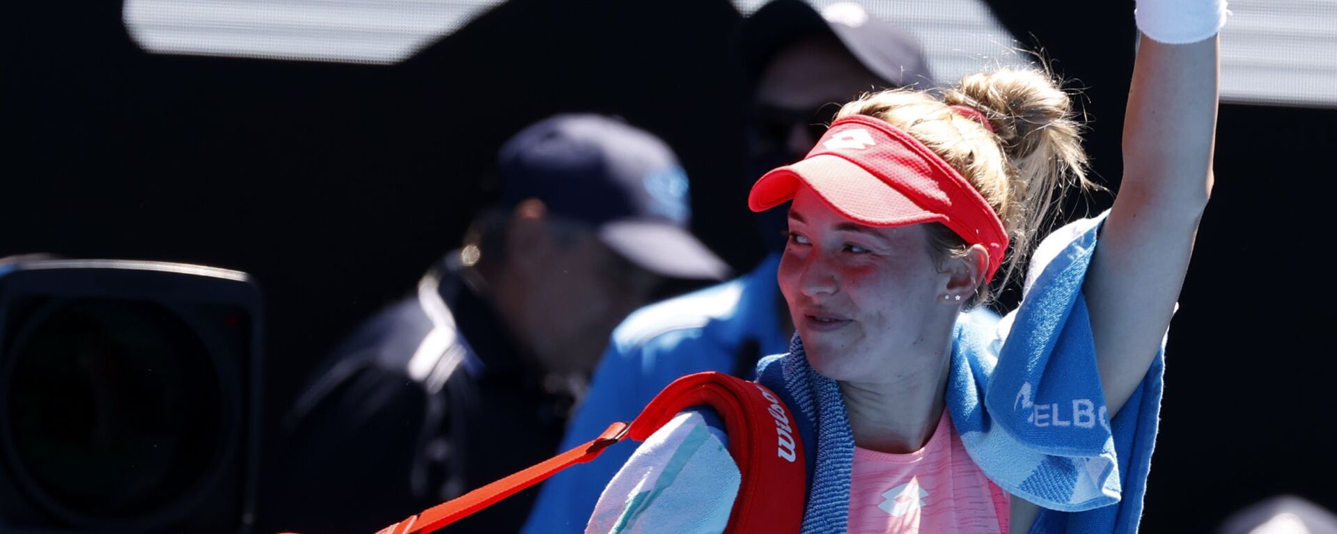 Srpska teniserka Nina Stojanović posle poraza od Serene Vilijams na Australijan openu 2021. - Sputnik Srbija, 1920, 24.07.2021