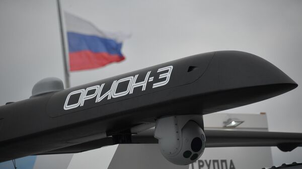 Беспилотный летательный аппарат (БПЛА) Орион-Э на выставке «Армия России – завтра» в рамках IV Международного военно-технического форума «Армия-2018» в Кубинке - Sputnik Србија