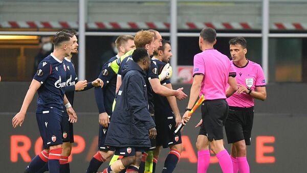 Fudbaleri Zvezde nezadovoljni odlukom sudije Mancana - Sputnik Srbija