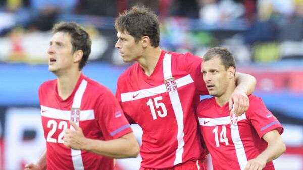 Zdravko Kuzmanović, Nikola Žigić i Milan Jovanović - Sputnik Srbija