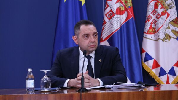 Министар унутрашњих послова Србије Александар Вулин  - Sputnik Србија