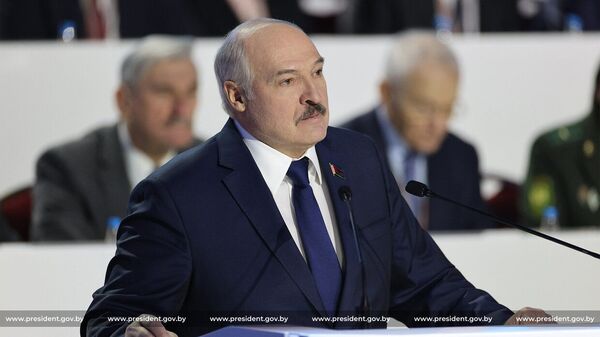 Президент Белоруссии Александр Лукашенко выступает на Шестом Всебелорусском народном собрании - Sputnik Србија