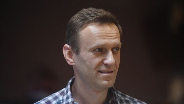 Руски блогер Алексеј Наваљни током суђења - Sputnik Србија