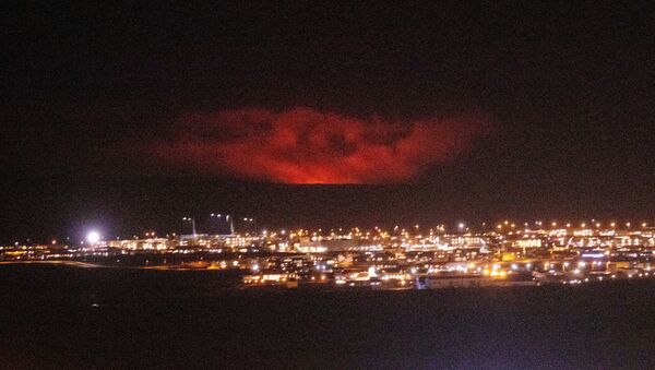 Erupcija vulkana na Islandu. - Sputnik Srbija