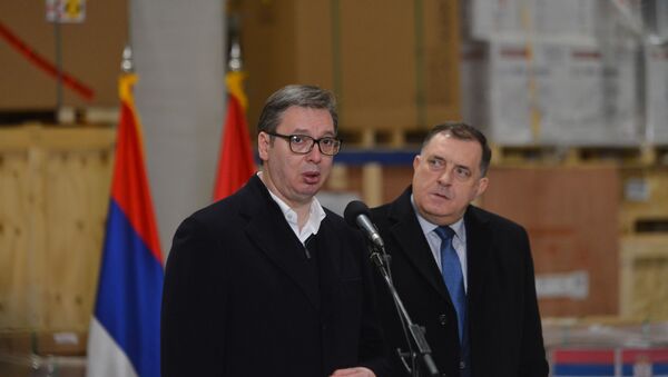 Aleksandar Vučić i Milorad Dodik - Sputnik Srbija