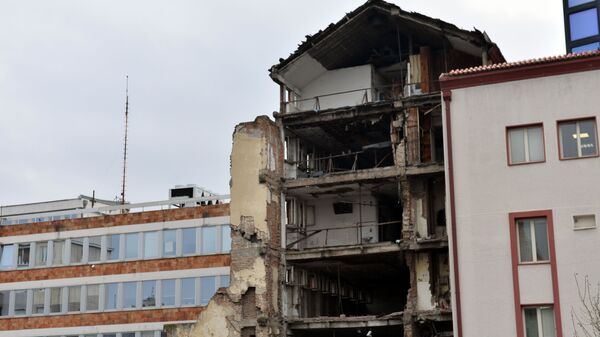 Ruševine zgrade RTS-a koja je bombardovana 1999. - Sputnik Srbija