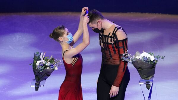 Анастасја Мишина и Александар Галјамов, светски шампиони у уметничком клизању - Sputnik Србија