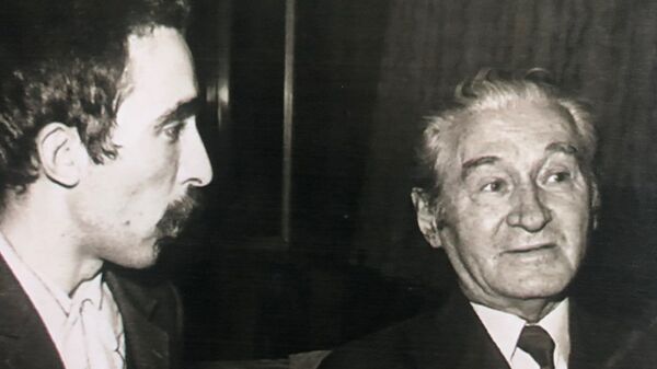 Мирослав Јосић Вишњић и Милош Црњански (десно) - Sputnik Србија