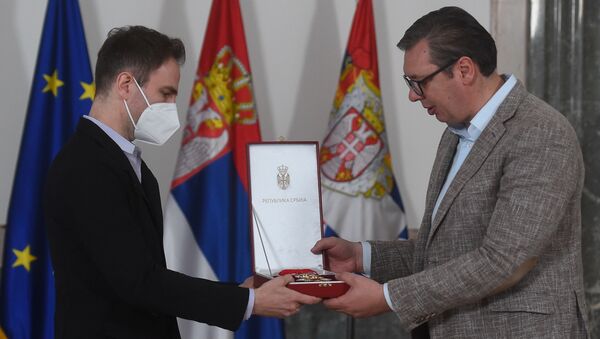 Stefanu Milenković uručen Orden Karađorđeve zvezde - Sputnik Srbija