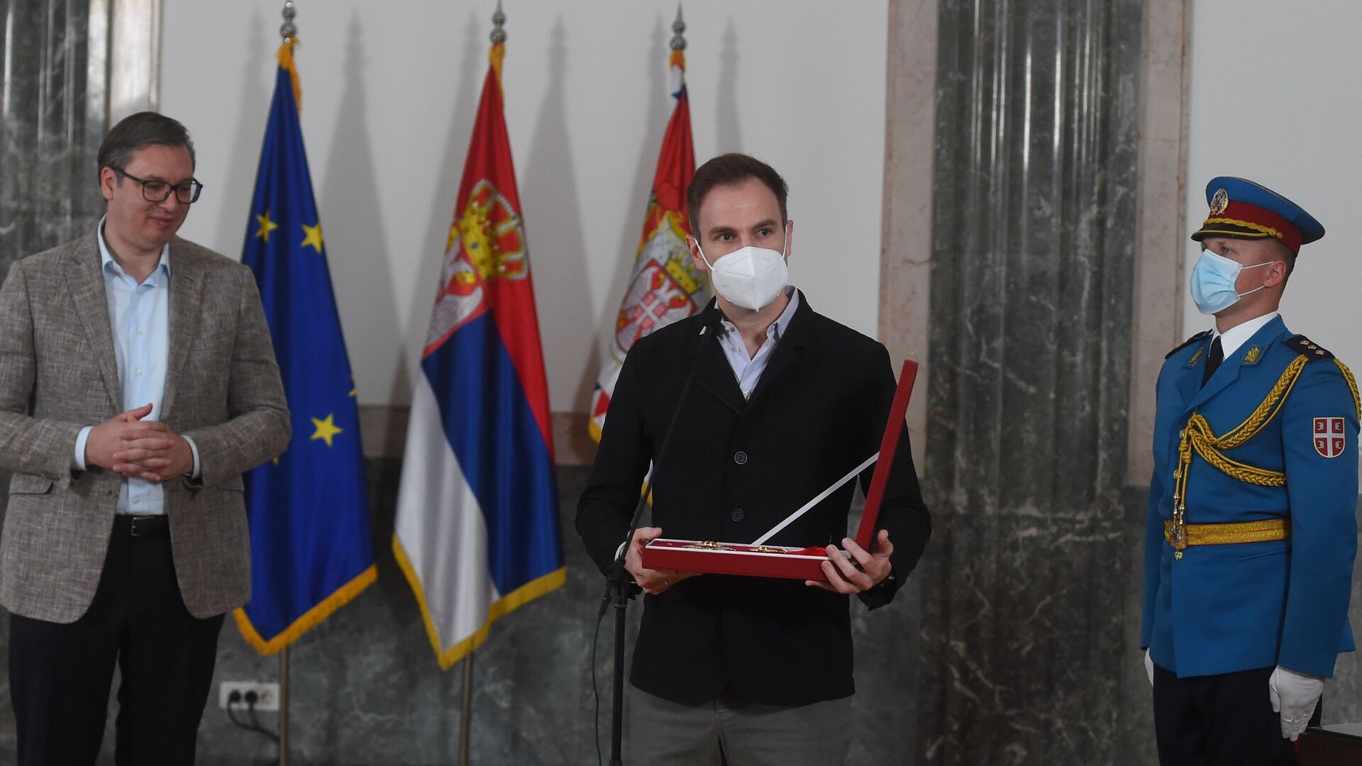 Stefanu Milenković uručen Orden Karađorđeve zvezde /foto/ Stefanu Milenković uručen Orden Karađorđeve zvezde /foto/ - Sputnik Srbija, 1920, 02.04.2021